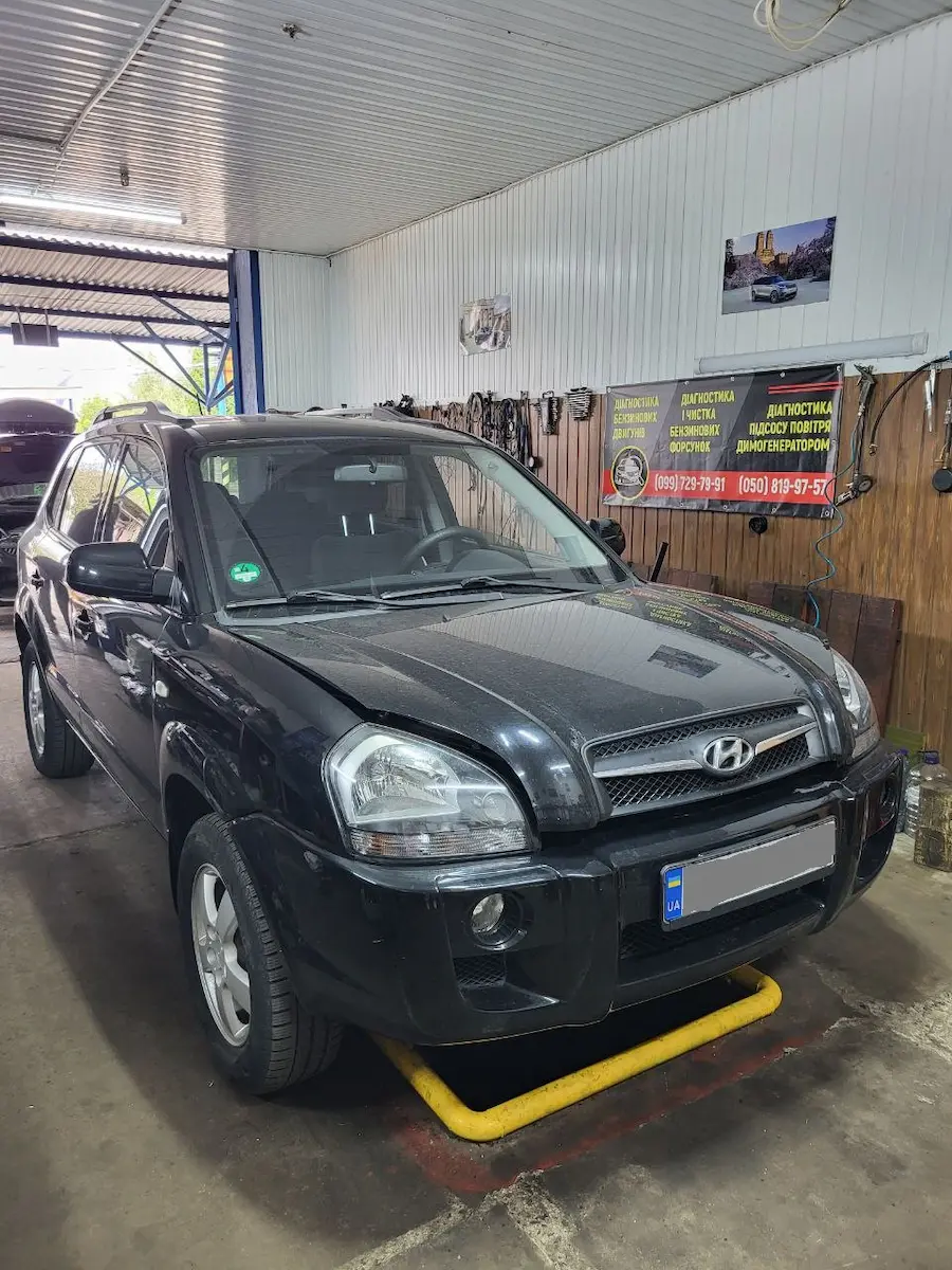 Встановлення ГБО на HYUNDAI TUCSON ЗАГАЛЬН ВИГЛЯД ПЕРЕД